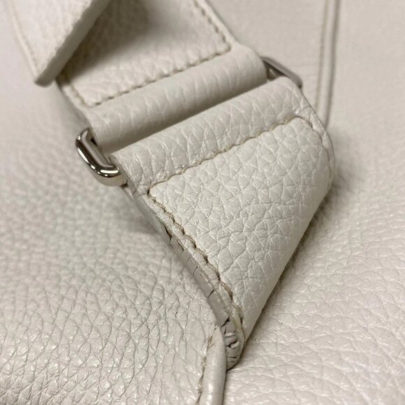 Auth PRADA - 2VZ099 Talco (Ivory) Vittello Dino leather Backpack - Picture 11 of 16